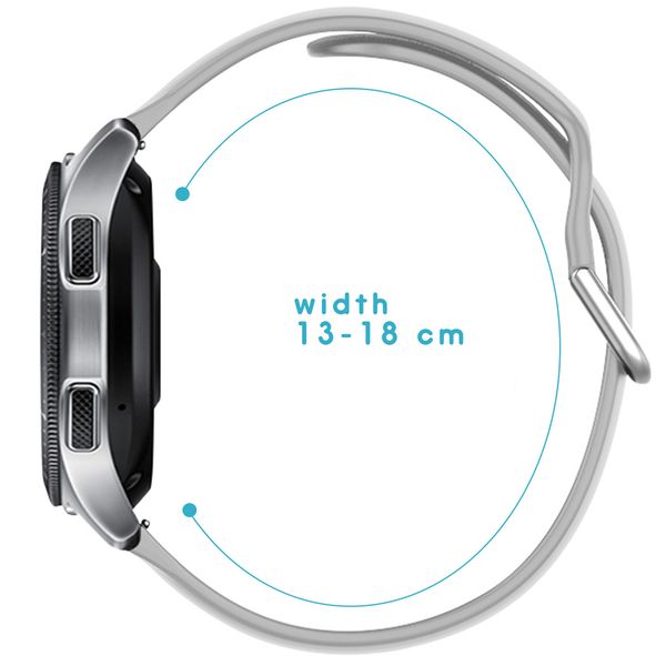 imoshion Silikonband für das  Samsung Galaxy Watch 4 / 5 / 6 / 7 / FE (20 mm) - Hellgrau