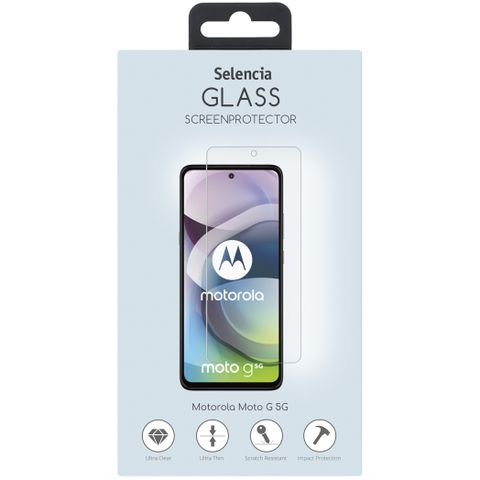 Selencia Displayschutz aus gehärtetem Glas Motorola Moto G 5G