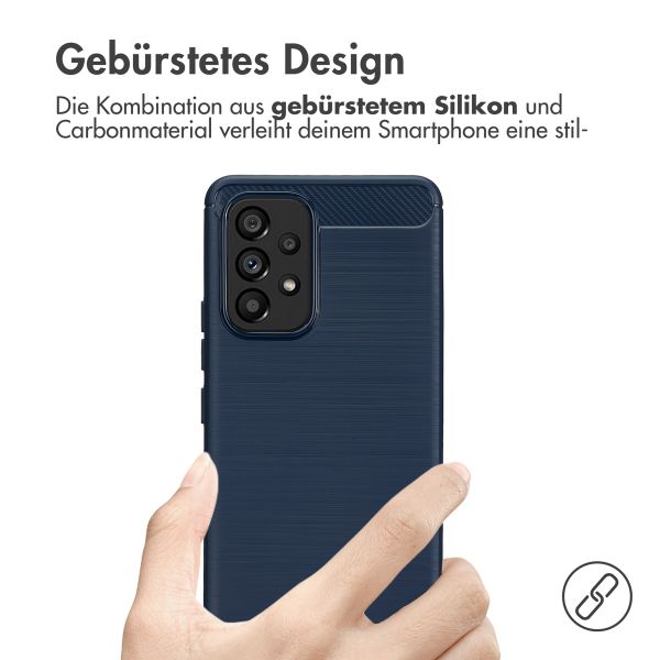 imoshion Brushed Back Cover Samsung Galaxy A53 - Dunkelblau