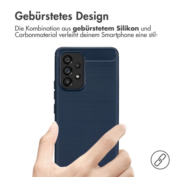 imoshion Brushed Back Cover für das Samsung Galaxy A53 - Dunkelblau