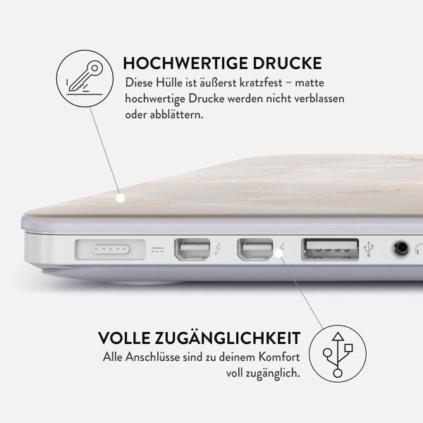 Burga Hardshell Hülle Apple MacBook Air 13 Zoll (2022 / 2024 M3 chip / 2025 M4 chip) - Vanilla Sand