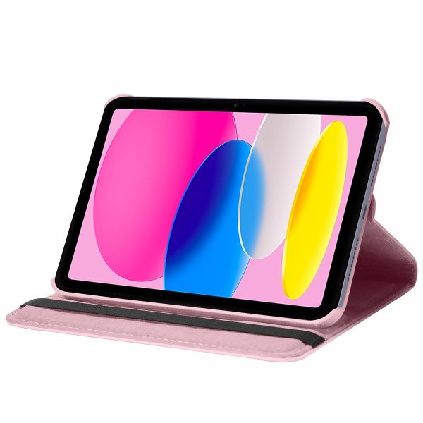 imoshion 360° drehbare Klapphülle Apple iPad 11 (2025) 11 Zoll / iPad 10 (2022) 10.9 Zoll - Rosa