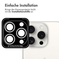 imoshion 2er-Pack Objektivschutz für Kamera für das Apple iPhone 15 Pro / 15 Pro Max - White Titanium