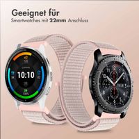 imoshion Nylonband mit Klettverschluss - Universelle 22 mm Anschluss - Rosa