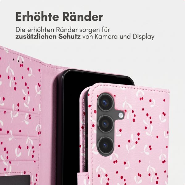 imoshion Design Klapphülle Samsung Galaxy S25 - Blush Berries