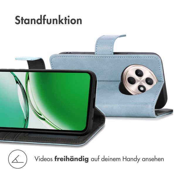 imoshion Luxuriöse Klapphülle Oppo Reno 12F 5G - Hellblau
