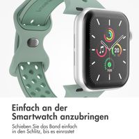 imoshion Sportarmband⁺ für das Apple Watch Series 1 bis 11 / SE / Ultra (44/45/46/49 mm) - Größe M/L - Sage