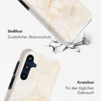 Selencia Vivid Back Cover Samsung Galaxy A16 - Golden Beige Marble