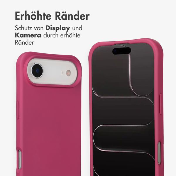 imoshion Color Backcover mit abnehmbarem Handykette und MagSafe Apple iPhone Air - Raspberry