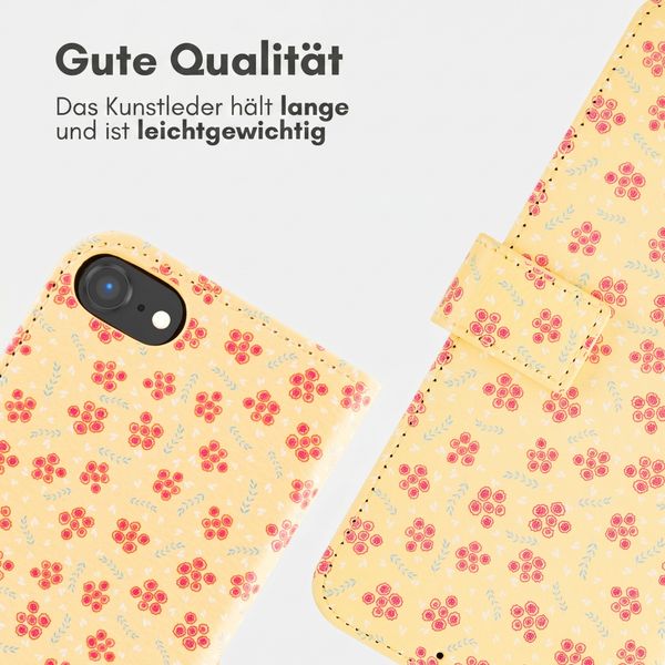 imoshion Design Klapphülle Apple iPhone 17e / 16e - Sunny Yellow Petite Flowers