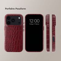 Selencia Croco Backcover mit MagSafe Apple iPhone 18 Pro Max / 17 Pro Max - Burgundy