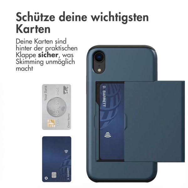 imoshion Backcover mit Kartenfach Apple iPhone Xr - Dunkelblau