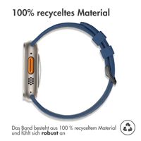 imoshion Silikonsportarmband Buckle für das Apple Watch Series 1 bis 11 / SE / Ultra (44/45/46/49 mm) - Blau / Schwarz