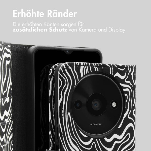 imoshion Design Klapphülle Xiaomi Redmi A3 - Black And White