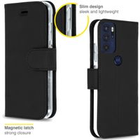 Accezz Wallet TPU Klapphülle Motorola Moto G60 - Schwarz