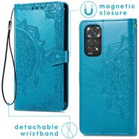 imoshion Mandala Klapphülle Xiaomi Redmi Note 11 (4G) / Note 11S (4G) - Türkis