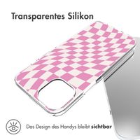 imoshion Design Hülle für das Apple iPhone 14 - Retro Pink Check