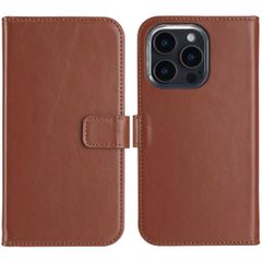 Selencia Echtleder Klapphülle Apple iPhone 16 Pro - lichtbruin