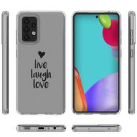 imoshion Design Hülle Samsung Galaxy A52(s) (5G/4G) - Live Laugh Love -Schwarz