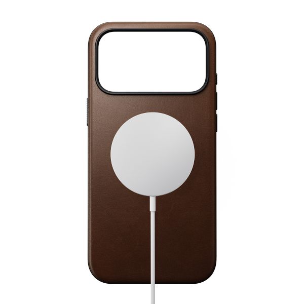 Nomad Modern Leather Case mit MagSafe Apple iPhone 17 Pro Max - Braun