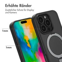 Accezz Ring Stand Backcover mit MagSafe Apple iPhone 16 Pro - Schwarz
