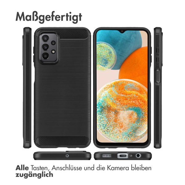 imoshion Brushed Back Cover für das Samsung Galaxy A23 (5G) - Schwarz