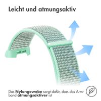 imoshion Nylonarmband für das Fitbit Charge 3 / 4 - Mintgrün