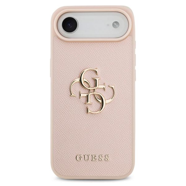 Guess Big 4G Logo Hülle Grained Apple iPhone Air - Rosa
