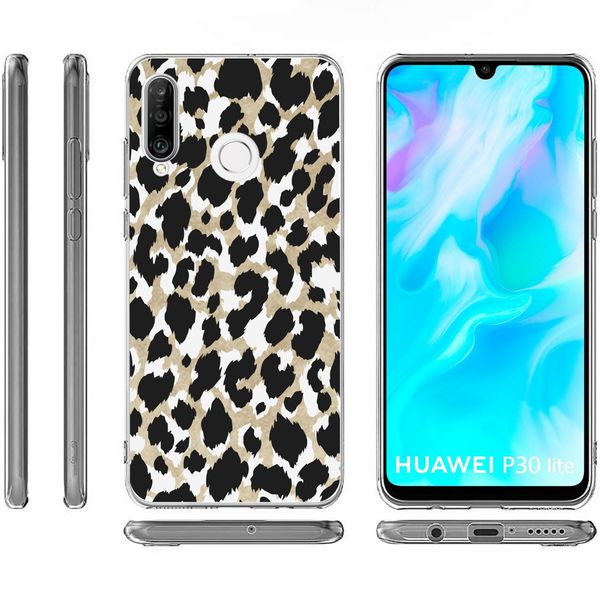 imoshion Design Hülle für das Huawei P30 Lite - Leopard / Schwarz