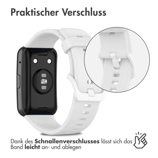 imoshion Silikonband für das  Huawei Watch Fit - Weiß