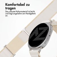Accezz Nylon Alpine Armband für Samsung Galaxy Watch 9 (40/44mm) / Watch 8 (40/44mm) / Classic (46mm) - Polarstern