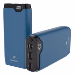imoshion Powerbank 20.000 mAh - 22,5W Schnellladegerät - USB-C / USB-A - Blau
