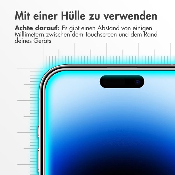 Accezz Screen Protector aus gehärtetem Glas Apple iPhone 15 / 15 Pro / 16