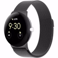 imoshion Magnetisches Milanaise Armband für Google Pixel Watch 3 / 4 (45 mm) - Schwarz
