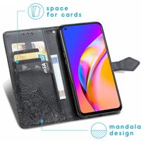 imoshion Mandala Klapphülle Oppo A94 (5G) - Schwarz