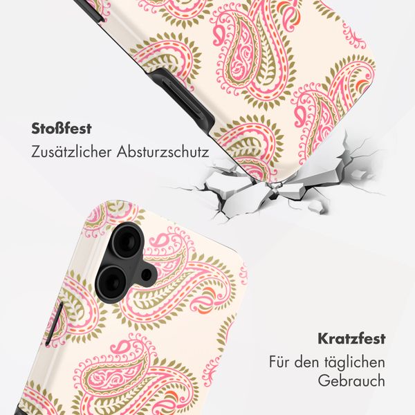Selencia Vivid Back Cover Apple iPhone 16 - Paisley Blush