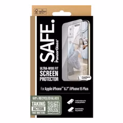 SAFE by PanzerGlass Ultra-Wide Fit Displayschutz Apple iPhone 16 Plus / 15 Plus