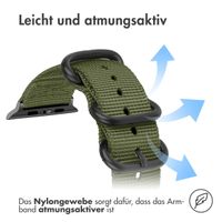 imoshion Nylonarmband für das Apple Watch Series 1-9 / SE - 38/40/41 mm / Series 10 - 42 mm - Hellgrün