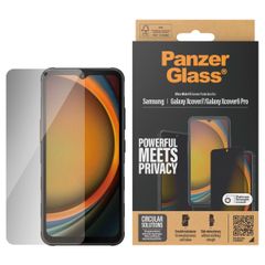 PanzerGlass Ultra Wide Fit Antibakterieller Screen Protector mit Sichtschutz inkl. Applikator Samsung Galaxy Xcover 7 / 6 Pro
