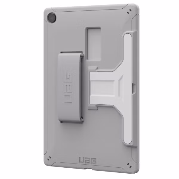 UAG Scout Healthcare backcover mit Ständer und Strap Samsung Galaxy Tab A9 Plus - Weiß / Grau