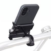 imoshion Aluminium Fahrrad-Handyhalterung - Leichtgewicht - Universal - Schwarz