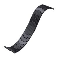 Pitaka Carbonfaser Armband für Apple Watch | 44/45/46/49 mm - Retro Carbon Black