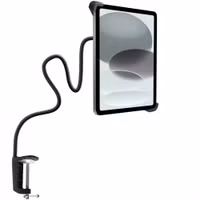 imoshion ﻿Flexibler Tablethalter Schreibtisch - inklusive Telefonhalter - Schwarz