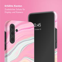 Selencia Vivid Back Cover Samsung Galaxy A55 - Pastel Lipstick Marble
