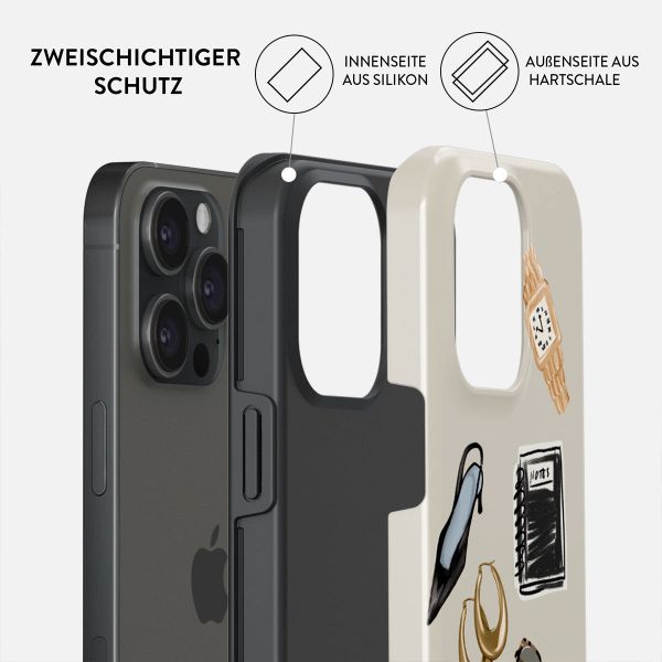 Burga Tough Back Cover MagSafe Apple iPhone 15 Pro - Boss Babe