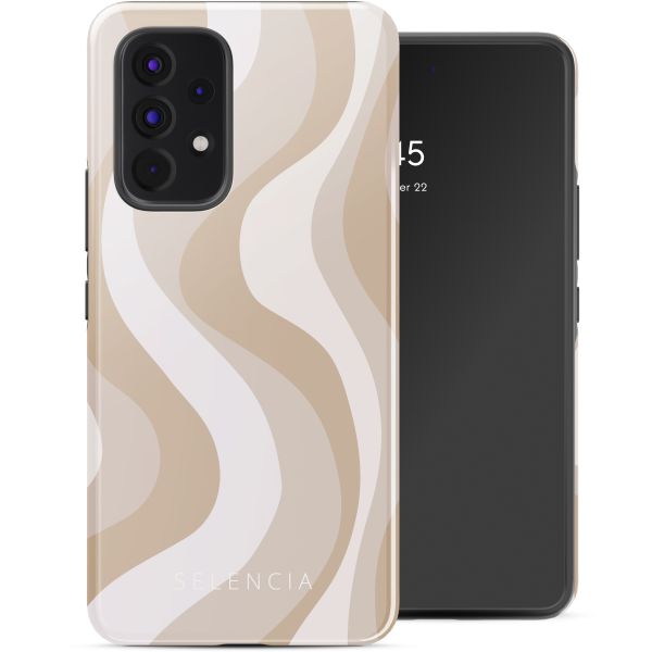 Selencia Vivid Tough Back Cover für das Samsung Galaxy A53 - Desert Waves Beige