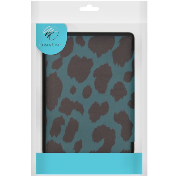 imoshion Design Slim Hard Case Klapphülle Amazon Kindle (2024) / Amazon Kindle (2022) 11th gen - Green Leopard