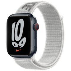 Apple Nike Sport Loop Armband für das  Apple Watch Series 1 t/m 9 / SE (38/40/41 mm) | Series 10 / 11 (42 mm) - Black And White