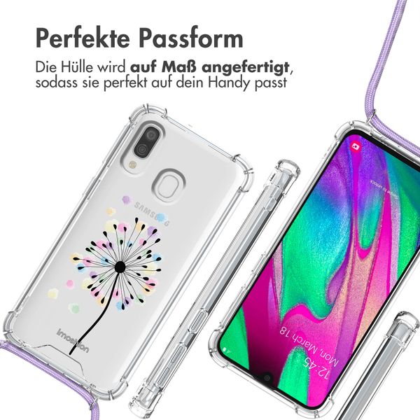 imoshion Design Hülle mit Band Samsung Galaxy A40 - Sandstone Dandelion
