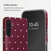 Selencia Vivid Back Cover Samsung Galaxy S25 FE - Happy Dots Burgundy